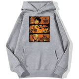 3 Brüder Hoodie Grau