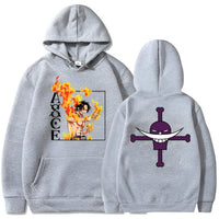 Bepo Pirates x Ace Hoodie Grau