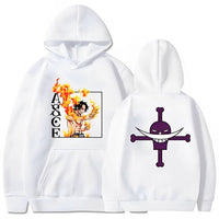 Bepo Pirates x Ace Hoodie Weiß