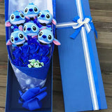 Blaue Rosen Mit Stitch Kuscheltier