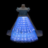 Elsa Kostüm Kinder LED Prinzessin