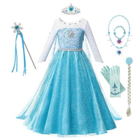 Elsa Kostüm Kleid Accessoires