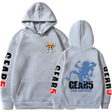 Gear 5 Nika Hoodie Grau