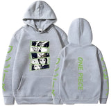 Green Mugiwara Hoodie Grau