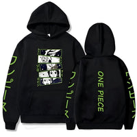 Green Mugiwara Hoodie Schwarz