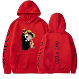 HK Ruffy Flag Hoodie Rot
