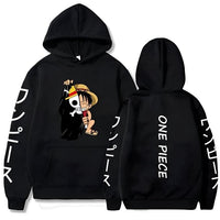 HK Ruffy Flag Hoodie Schwarz