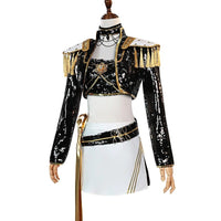 Huntrix Golden Kostuem Goldfransen