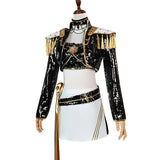 Huntrix Golden Kostuem Goldfransen