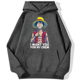 I Want You Hoodie Dunkelgrau