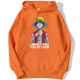 I Want You Hoodie Orange