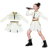 Kpop Demon Hunters Kostuem Kinder Weisse Jacke