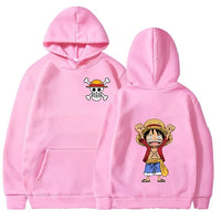 Luffy Hoodie Rosa