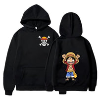 Luffy Hoodie Schwarz