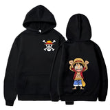Luffy Hoodie Schwarz