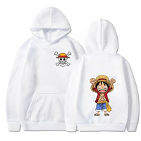 Luffy Hoodie Weiß