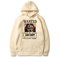 Lysop Wanted Hoodie Beige