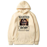 Lysop Wanted Hoodie Beige
