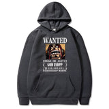 Lysop Wanted Hoodie Dunkelgrau