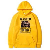 Lysop Wanted Hoodie Gelb