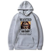 Lysop Wanted Hoodie Grau