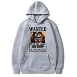 Lysop Wanted Hoodie Grau