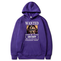 Lysop Wanted Hoodie Lila