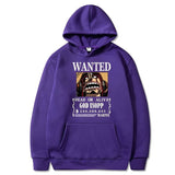 Lysop Wanted Hoodie Lila