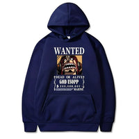 Lysop Wanted Hoodie Marineblau