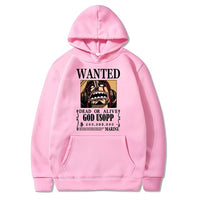 Lysop Wanted Hoodie Rosa