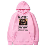 Lysop Wanted Hoodie Rosa