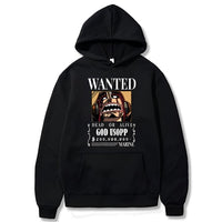Lysop Wanted Hoodie Schwarz