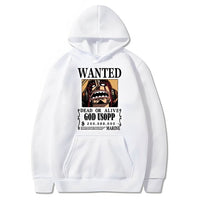 Lysop Wanted Hoodie Weiß