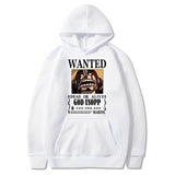 Lysop Wanted Hoodie Weiß