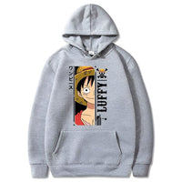 Monkey D. Luffy Hoodie Grau