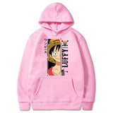 Monkey D. Luffy Hoodie Rosa