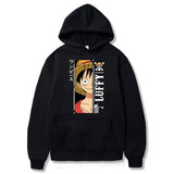 Monkey D. Luffy Hoodie Schwarz