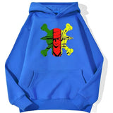 Monster Trio Hoodie Blau