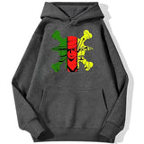 Monster Trio Hoodie Dunkelgrau