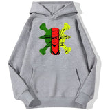 Monster Trio Hoodie Grau