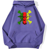 Monster Trio Hoodie Lila