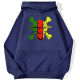 Monster Trio Hoodie Marineblau