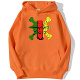 Monster Trio Hoodie Orange