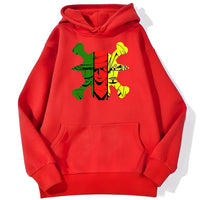 Monster Trio Hoodie Rot