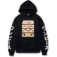Mugiwara Eyes Hoodie Schwarz