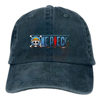 One Piece Anime Cap Marineblau