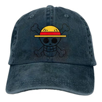 One Piece Basecap Marineblau