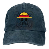 One Piece Basecap Marineblau