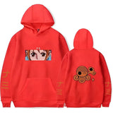 One Piece Hoodie Damen Rot
