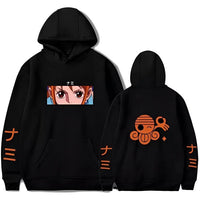 One Piece Hoodie Damen Schwarz